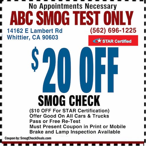 Smog Check Coupon